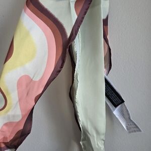 Mango Multicolor Retro Long Narrow Neck Kerchief Set Of 2 NWT